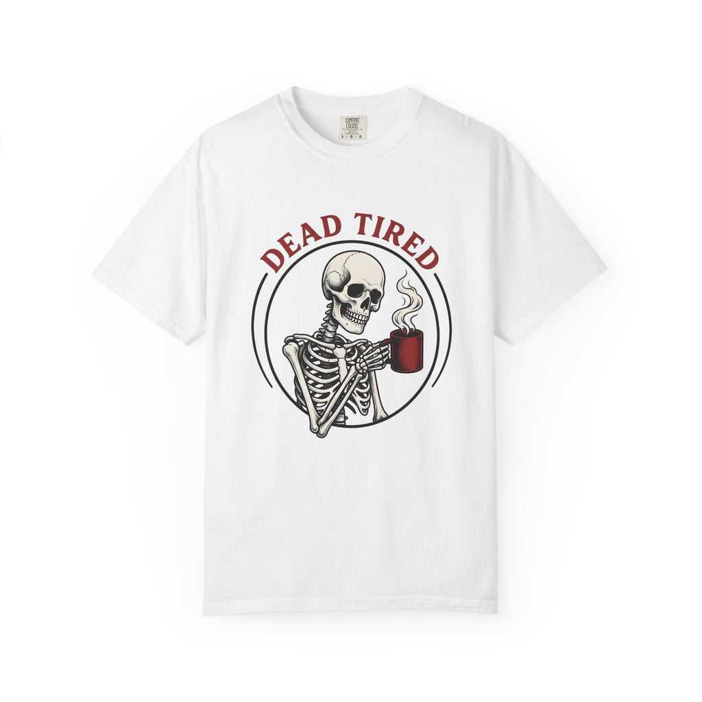 Skeleton Coffee Halloween Coffee Gift Tattoo Skull Coffee Horror Fan Traditional Caffeine Vintage T-Shirt