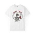 Skeleton Coffee Halloween Coffee Gift Tattoo Skull Coffee Horror Fan Traditional Caffeine Vintage T-Shirt