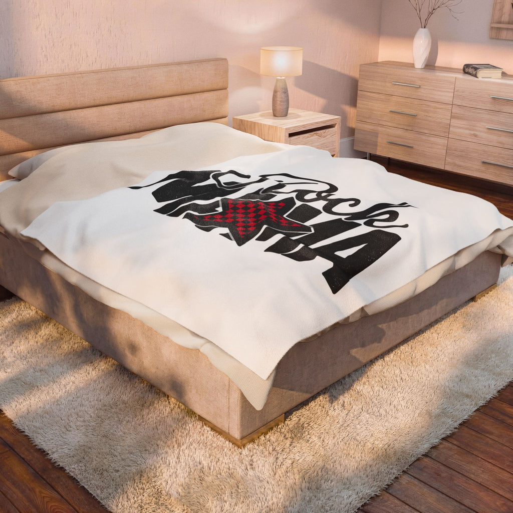 Star Icon Blanket Moms Tune Gift Women Sketch Blanket Star Blanket Motherhood Fan Illustrated Blanket Melody Graphic Nostalgic Tartan Print Blanket