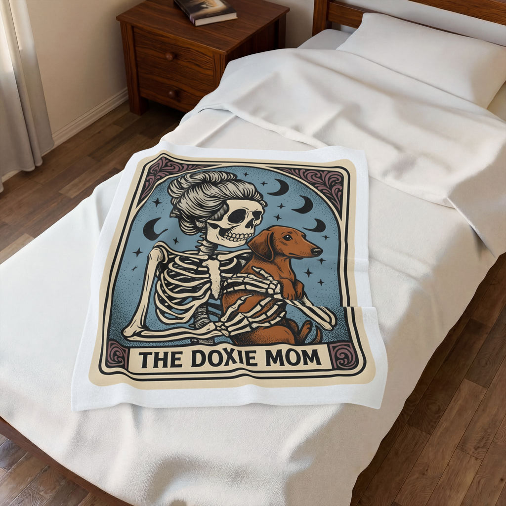 Skeleton Dog Blanket Halloween Pet Gift Women Dark Blanket Dog Blanket Horror Fan Gothic Blanket Animal Graphic Retro Moon Blanket
