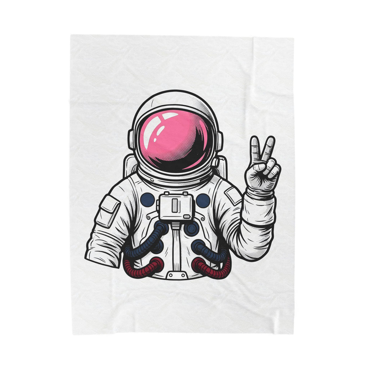 Astronaut Graphic Blanket America Space Gift Women Comic Blanket Cosmonaut Blanket Patriot Fan Galactic Graphic Illustration Cartoon Blanket Retro