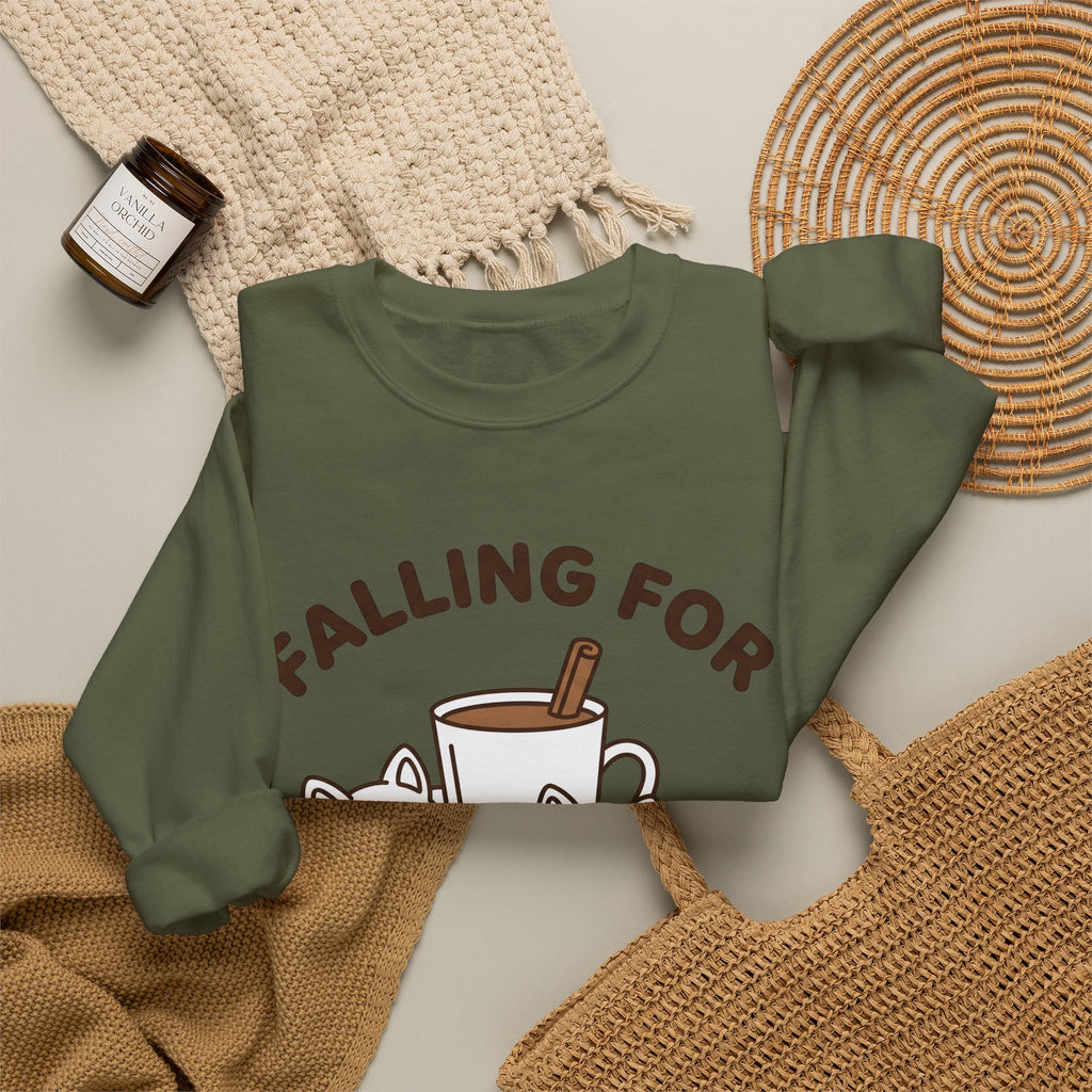 Fox Coffee Cup Sweatshirt Coffee Animal Gift Women Cute Sweatshirt Sweatshirt Sweatshirt Coffee Fan Coffee Sweatshirt Graphic Kawaii Sweatshirt Minimalist Cinnamon Stick