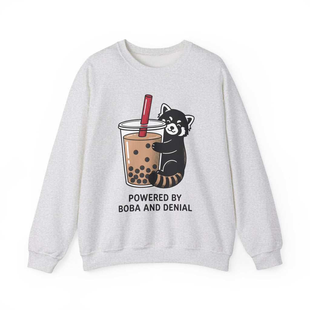 Red Panda Drink Sweatshirt Boba Wildlife Gift Women Adorable Sweatshirt Panda Drink Sweatshirt Bubble Tea Fan Cute Sweatshirt Animal Graphic Animated Milk Tea