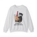 Red Panda Drink Sweatshirt Boba Wildlife Gift Women Adorable Sweatshirt Panda Drink Sweatshirt Bubble Tea Fan Cute Sweatshirt Animal Graphic Animated Milk Tea