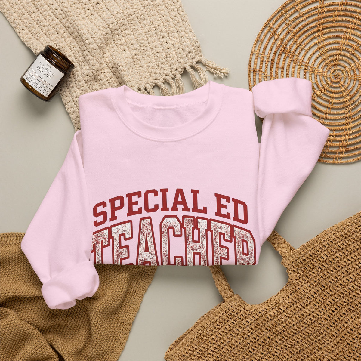 Lotus Petal Sweatshirt Teacher Recognition Gift Women Faded Sweatshirt Waterlily Sweatshirt Educator Enthusiast Distressed Sweatshirt Appreciation Graphic