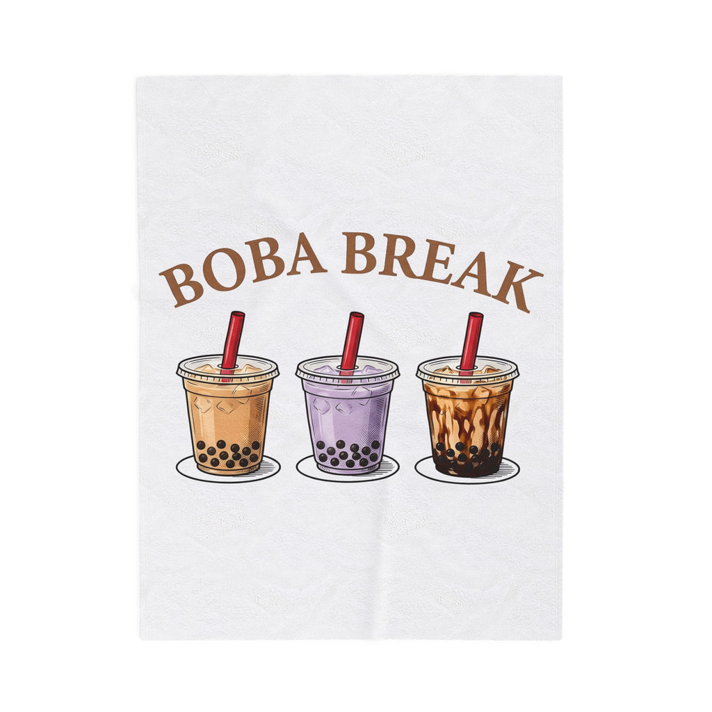 Pearl Tea Blanket Boba Snack Gift Women Doodle Blanket Bubble Tea Blanket Boba Fan Milk Tea Blanket Munchie Graphic Graphic Beverage Cup Blanket