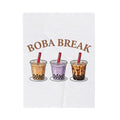 Pearl Tea Blanket Boba Snack Gift Women Doodle Blanket Bubble Tea Blanket Boba Fan Milk Tea Blanket Munchie Graphic Graphic Beverage Cup Blanket