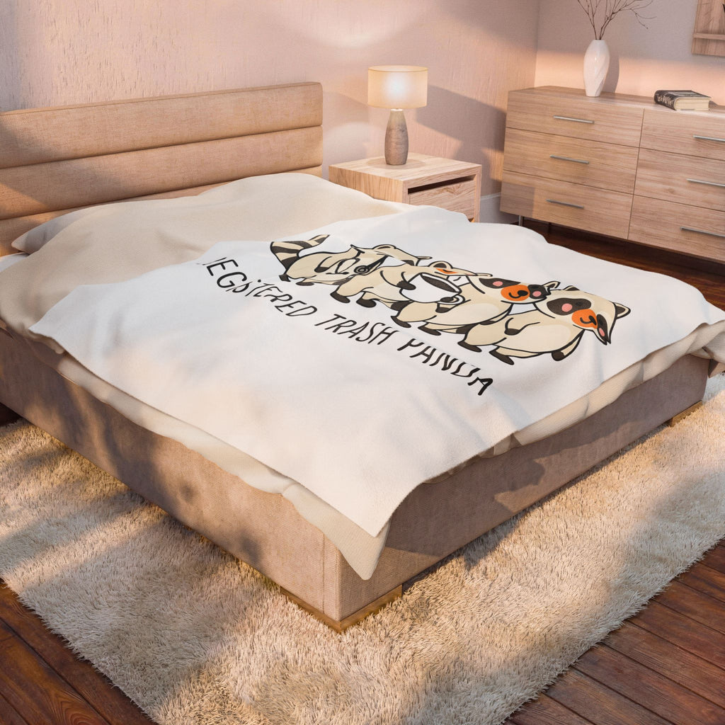 Raccoon Family Blanket Nurses Creatures Gift Women Lovable Blanket Trash Panda Blanket Nurse Enthusiast Cute Blanket Wildlife Graphic Animated