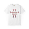 Pink Ribbons T-Shirt Moms Jokes Gift Women Fun T-Shirt Bows T-Shirt Motherhood Fan Cute T-Shirt Pun Graphic Retro Bow T-Shirt