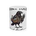 Blackbird Remedy Mug Halloween Macabre Gift Women Classic Mug Cure Mug Horror Fan Gothic Mug Dark Graphic Line Art Remedy Flasks