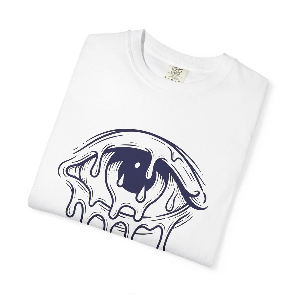 Melting Eye T-Shirt Aesthetic Gothic Gift Women Line Art T-Shirt Weeping Eye T-Shirt Style Fan Graphic T-Shirt Dark Illustration Minimal Drips