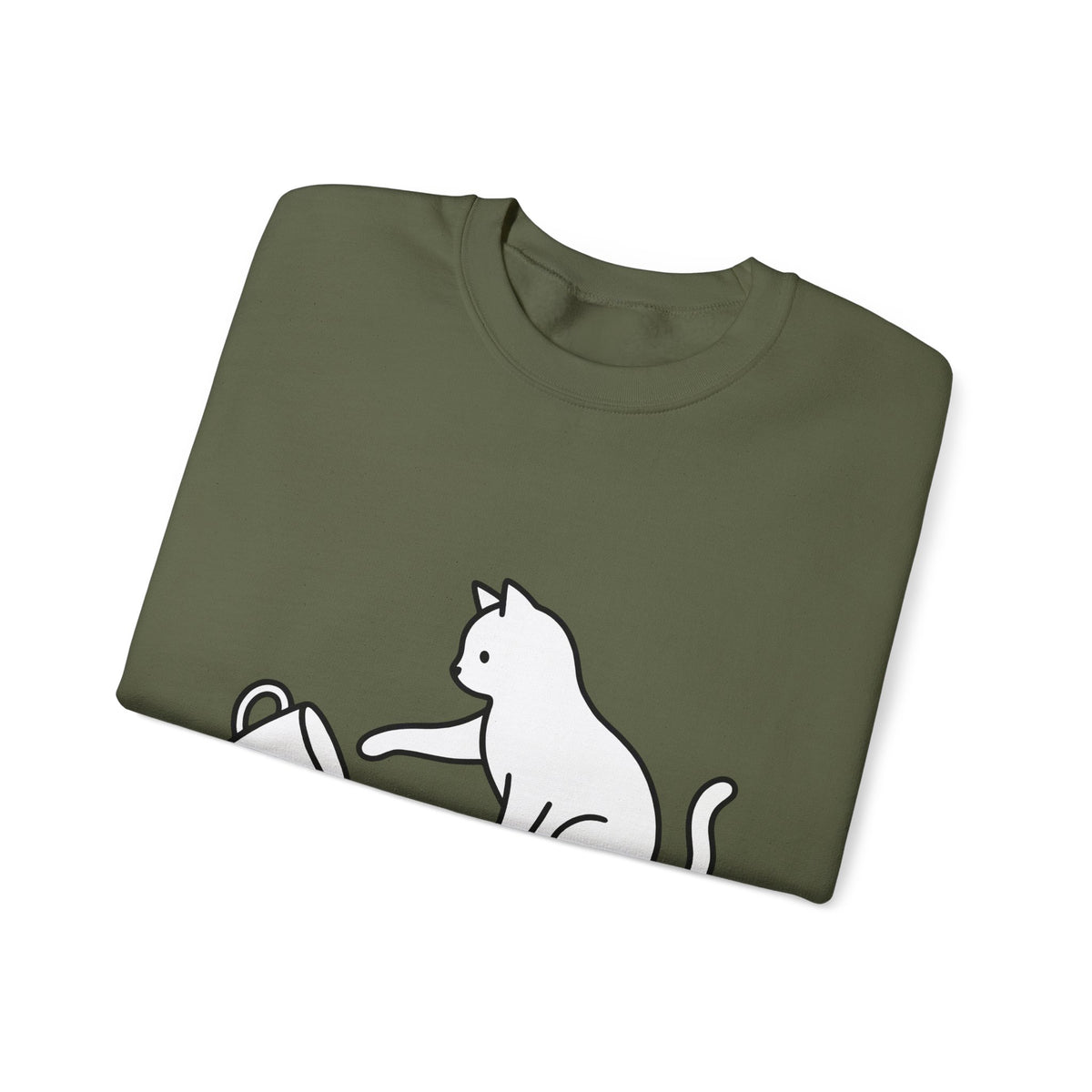 Cat Sweatshirt Cat Joke Gift Women Simple Sweatshirt Kitten Sweatshirt Feline Fan Cat Sweatshirt Humor Graphic Sketch Sweatshirt Sweatshirt