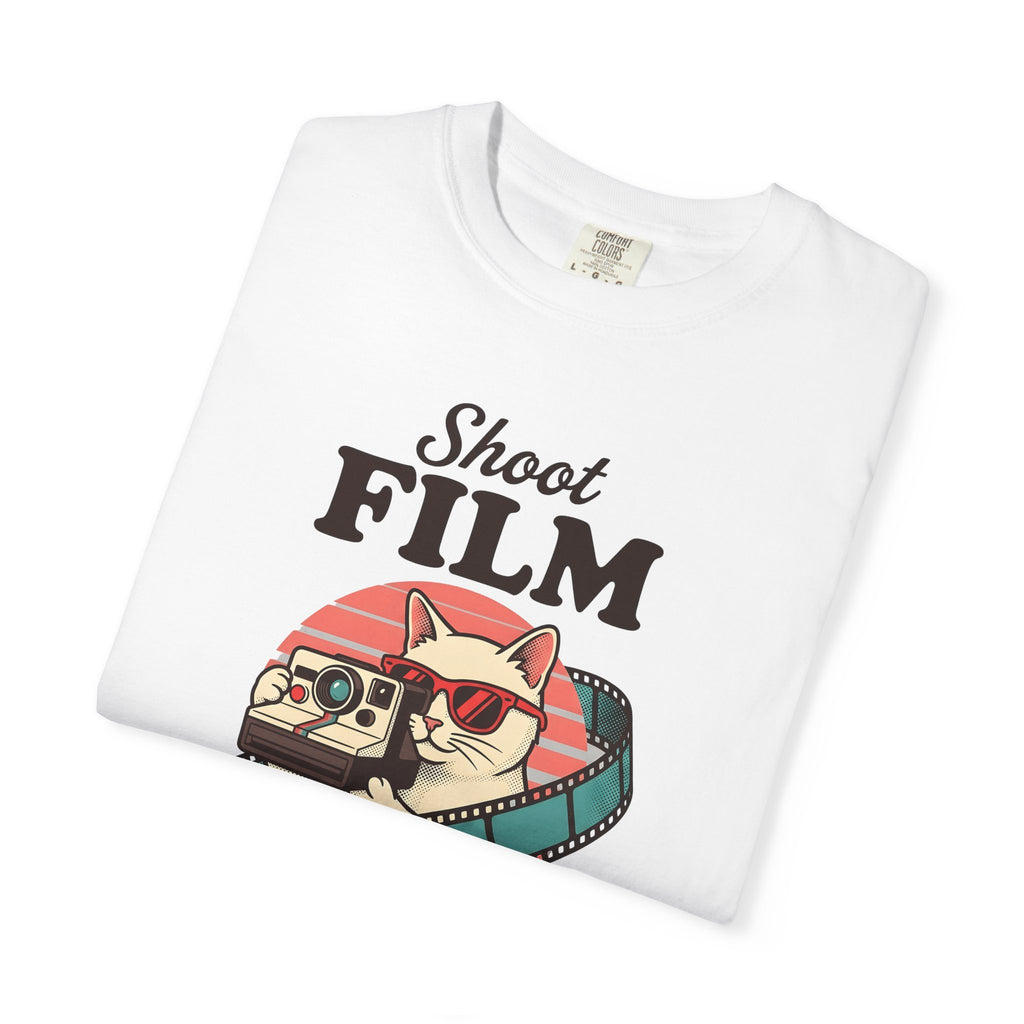 Kitten Camera T-Shirt Cat Photo Gift Women Antique T-Shirt Camera Obscura T-Shirt Cat Fan Faux Vintage T-Shirt Photography Graphic Old School Photo