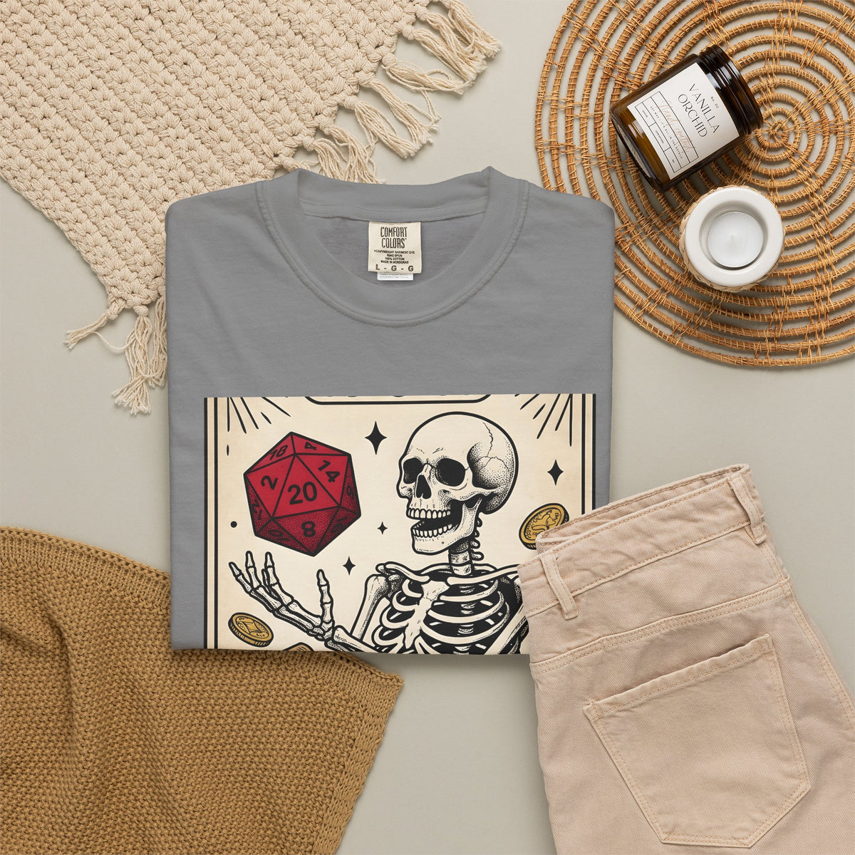 Skull Tarot Card T-Shirt Tabletop Gaming Roleplaying Gift Women Dark T-Shirt Tarot Card T-Shirt Gamer Fan Gothic T-Shirt Rpg Graphic Retro Game