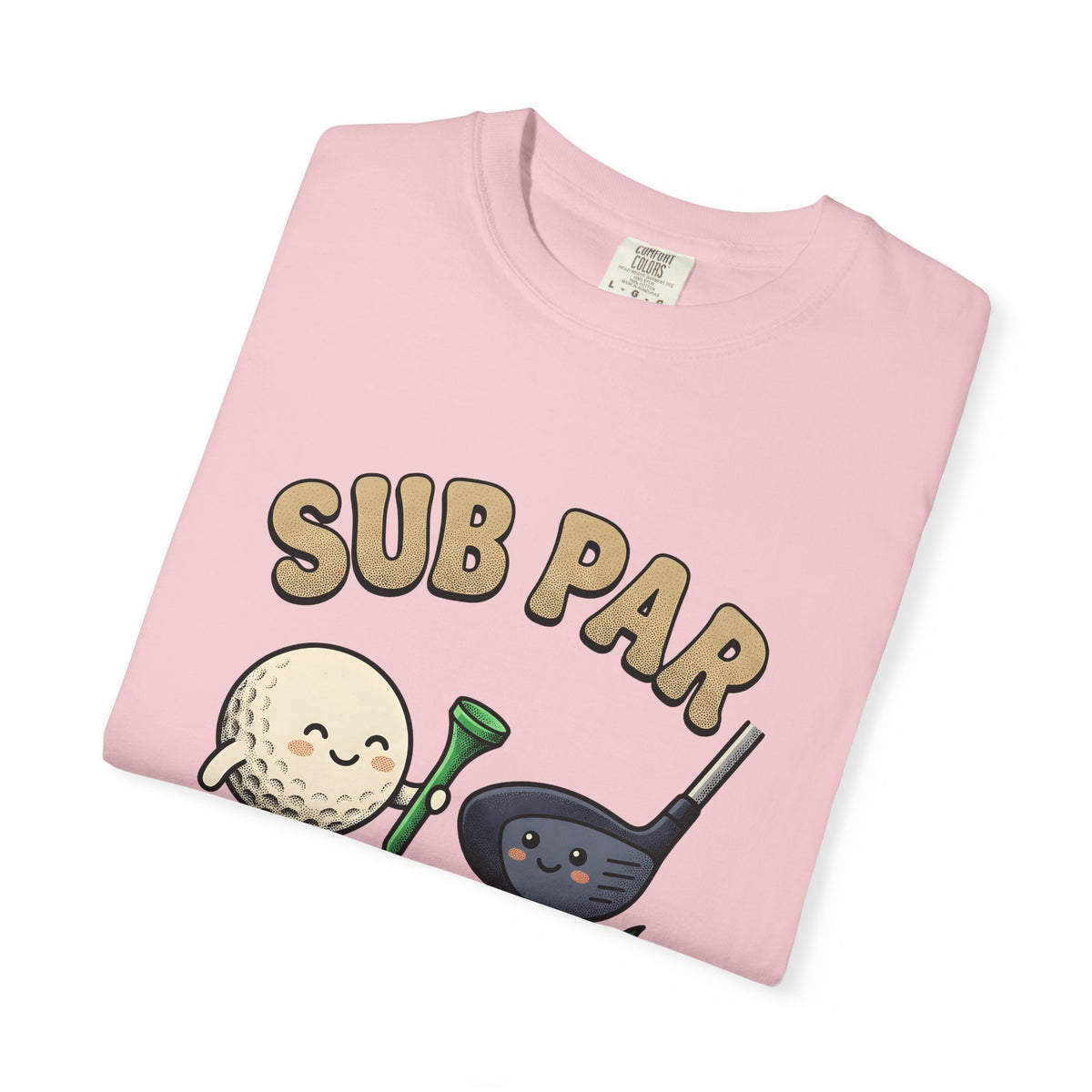 Golf Ball Club T-Shirt Golf Humor Gift Women Cartoon T-Shirt Golf Club T-Shirt Golfer Fan Comic T-Shirt Funny Graphic Retro Grass T-Shirt