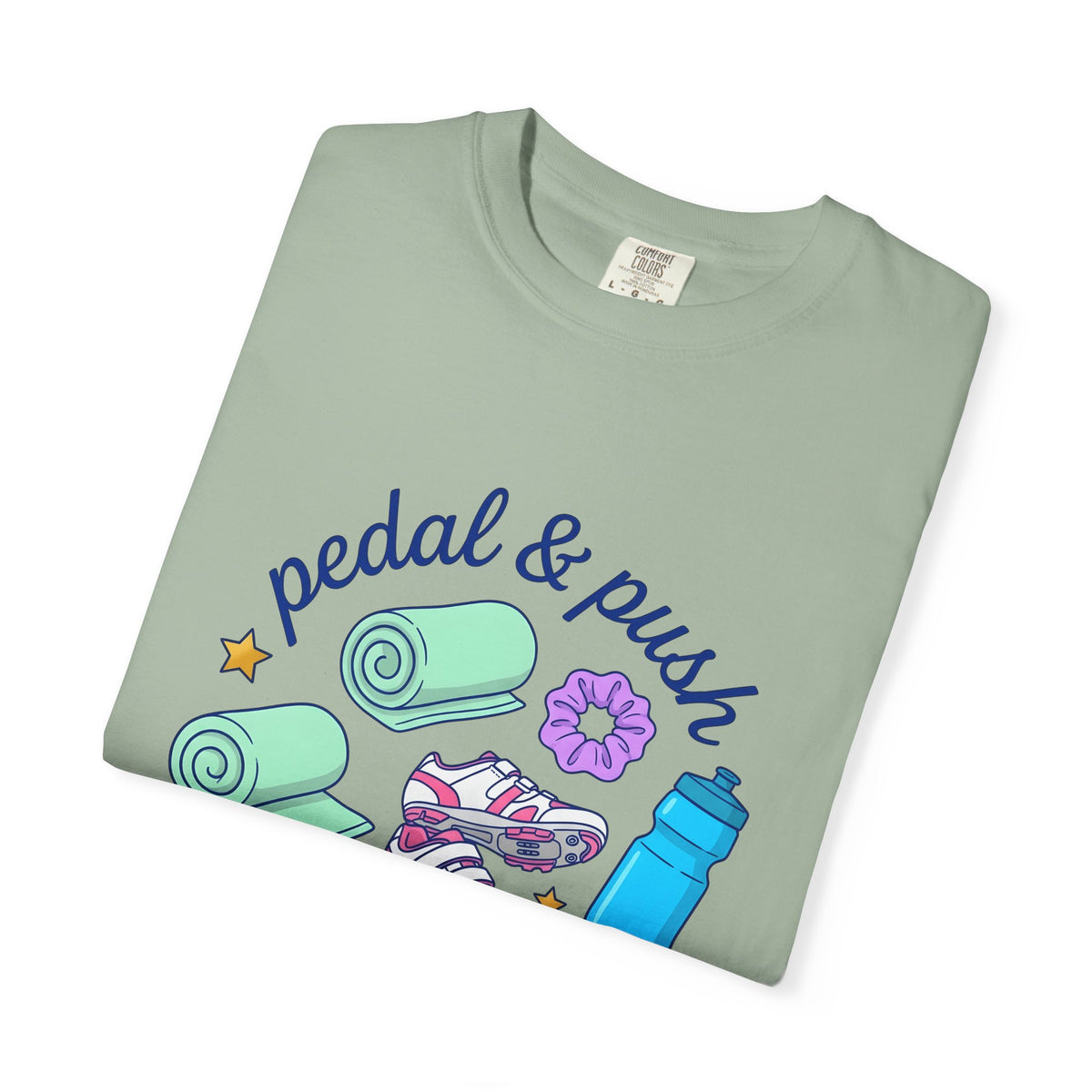 Bike Outfit T-Shirt Sports Exercise Gift Women Toon T-Shirt Cycling T-Shirt Athlete Enthusiast Cartoon T-Shirt Fitness Graphic Old School Gym Mat