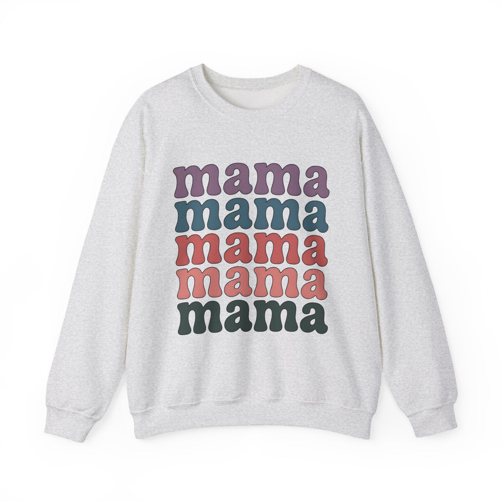 Retro Text Moms Family Gift Bold Typography Sweatshirt