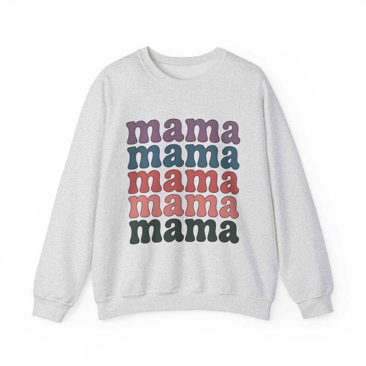 Retro Text Moms Family Gift Bold Typography Sweatshirt