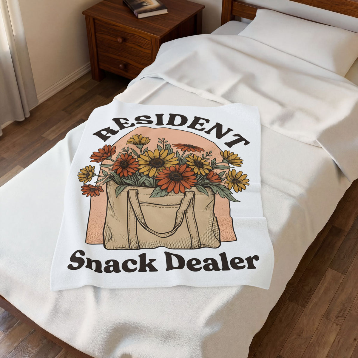 Flower Blanket Blanket Moms Bloom Gift Women Rustic Blanket Tote Blanket Mother Fan Vintage Blanket Floral Graphic Retro Garden Flowers Blanket