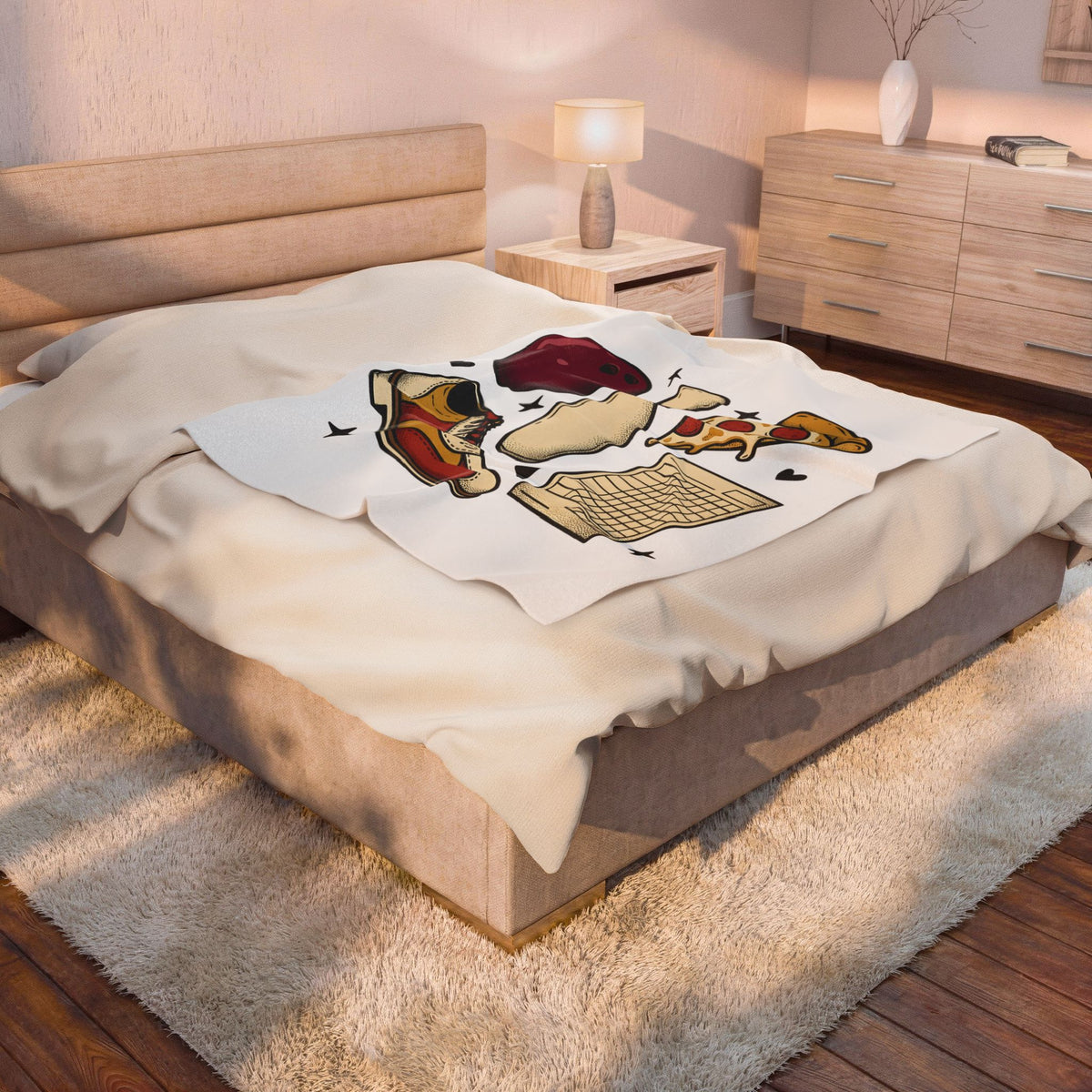 Bowling Ball Pins Blanket Bowling Cuisine Gift Women Classic Blanket Bowling Pins Blanket Bowler Fan Vintage Blanket Food Graphic Old School