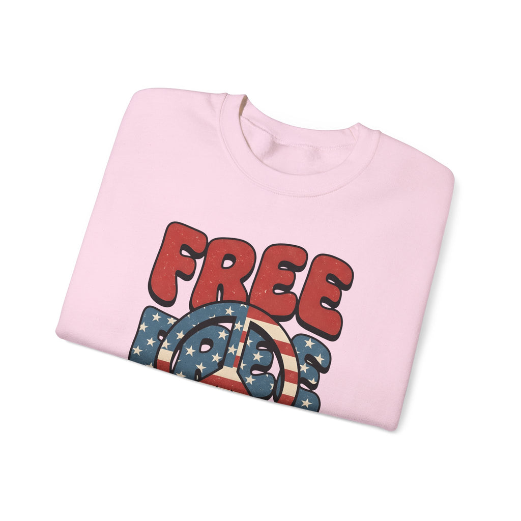 Peace Sign Sweatshirt 4th Of July Independence Gift Women Nostalgic Sweatshirt Peace Symbol Sweatshirt Patriot Fan Retro Sweatshirt Liberty Graphic Classic