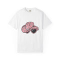 Cowboy Hat T-Shirt Cute Cowgirl Gift Women Comic T-Shirt Stetson T-Shirt Adorable Fan Cartoon T-Shirt Rodeo Graphic Vintage Heart Glasses T-Shirt