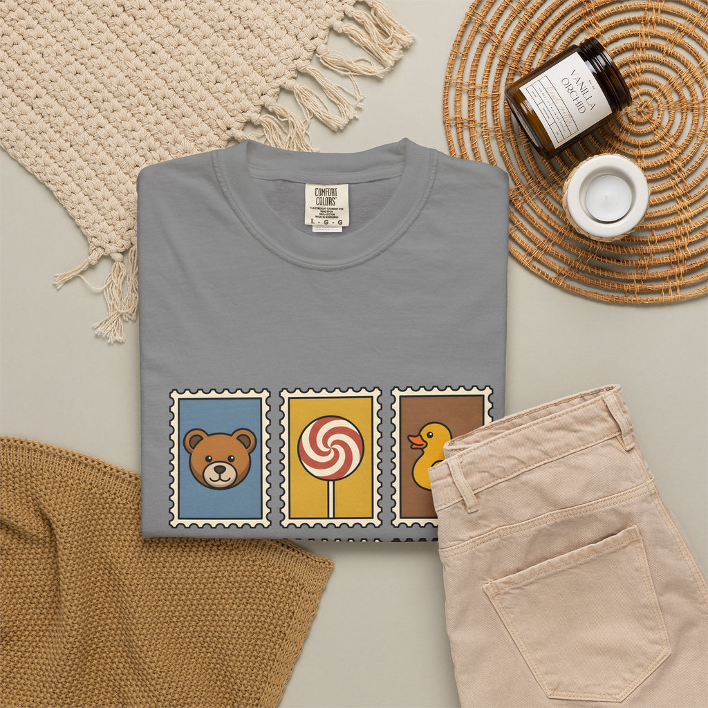 Kids Nurse Stamps T-Shirt Nurses Doctor Gift Women Animated T-Shirt Nursing Stamps T-Shirt Nurse Enthusiast Cartoon T-Shirt Medical Practitioner