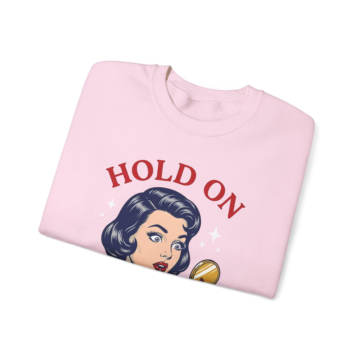 Vintage Woman Mirror Funny Humor Gift Retro Antique Lady Comedy Fan Vintage Pop Sweatshirt