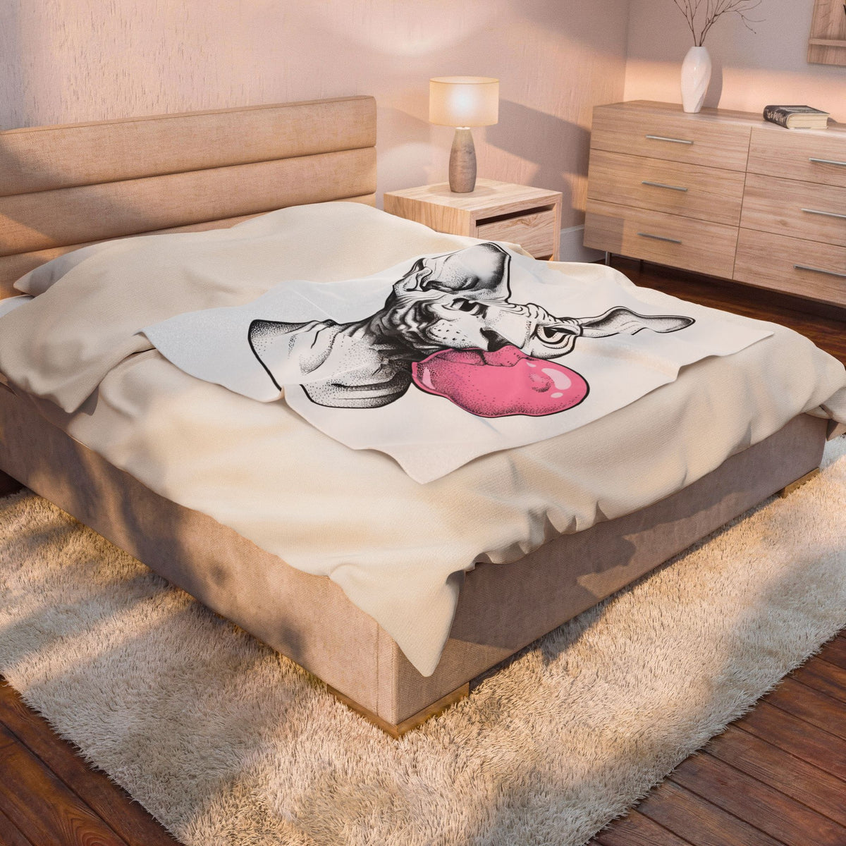 Sphynx Feline Blanket Cat Pet Supplies Gift Women Neo Traditional Blanket Cat Blanket Cat Fan Faux Illustration Pet Accessories Graphic Clean