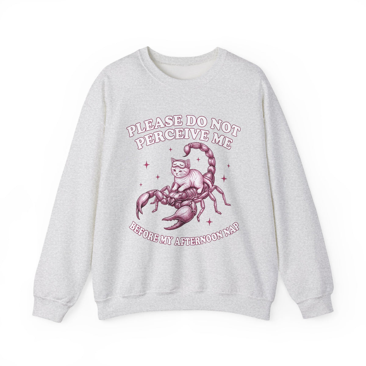 Cat Scorpion Sweatshirt Cat Satire Gift Women Cartoon Sweatshirt Scorpion T-Sh