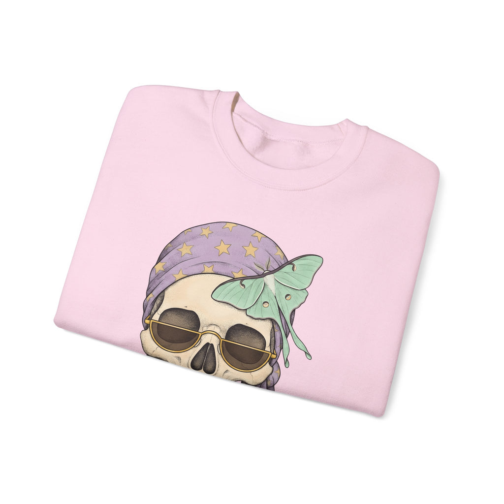 Skull Handkerchief Sweatshirt Boho Chic Gothic Fashion Gift Women Ethnic Sweatshirt Bandana Sweatshirt Bohemian Fan Tribal Sweatshirt Dark Graphic Rustic