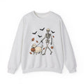 Dog Skeleton Costume Sweatshirt Halloween Animals Gift Women Scary Sweatshirt Dog Skeleton Sweatshirt Horror Fan Spooky Sweatshirt Creature Graphic Hand Drawn