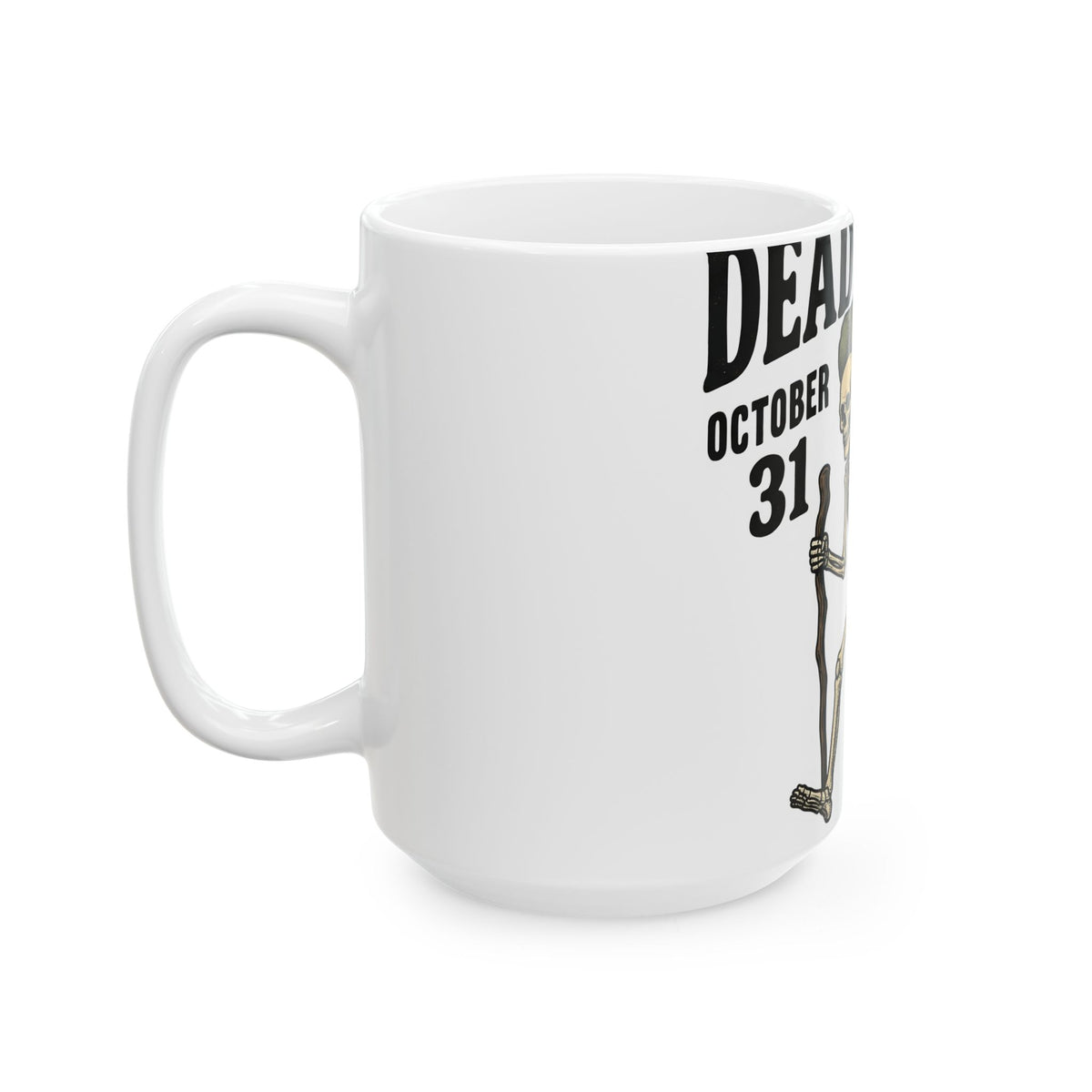 Skull Backpacker Mug Halloween Outdoors Gift Women Rustic Mug Backpacker Mug Horror Fan Spooky Mug Adventure Graphic Classic