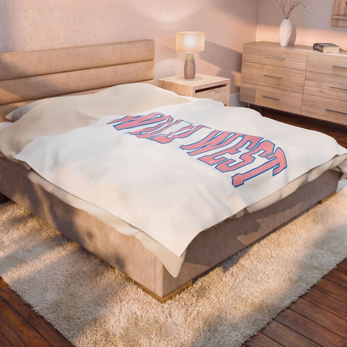 Cowboy Text Blanket Cowgirl Cowboy Gift Women Rustic Blanket Typography Blanket Rodeo Fan Western Blanket Cowboy Graphic Old School Curved Font