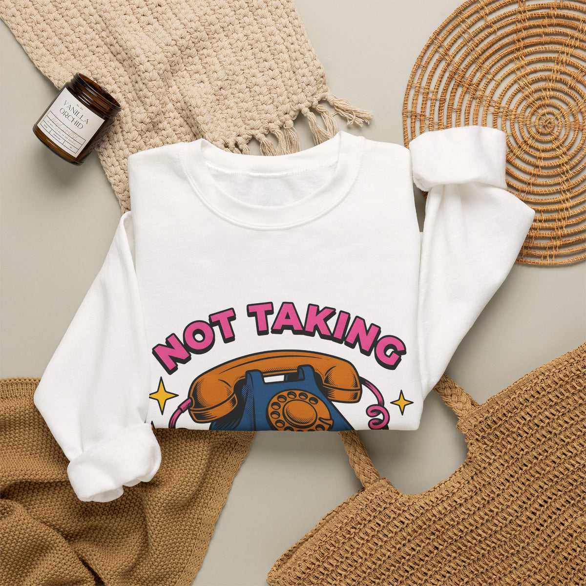 Vintage Rotary Phone Funny Jokes Gift Cartoon Old Phone Comedy Fan Humor Joke Classic Sweatshirt