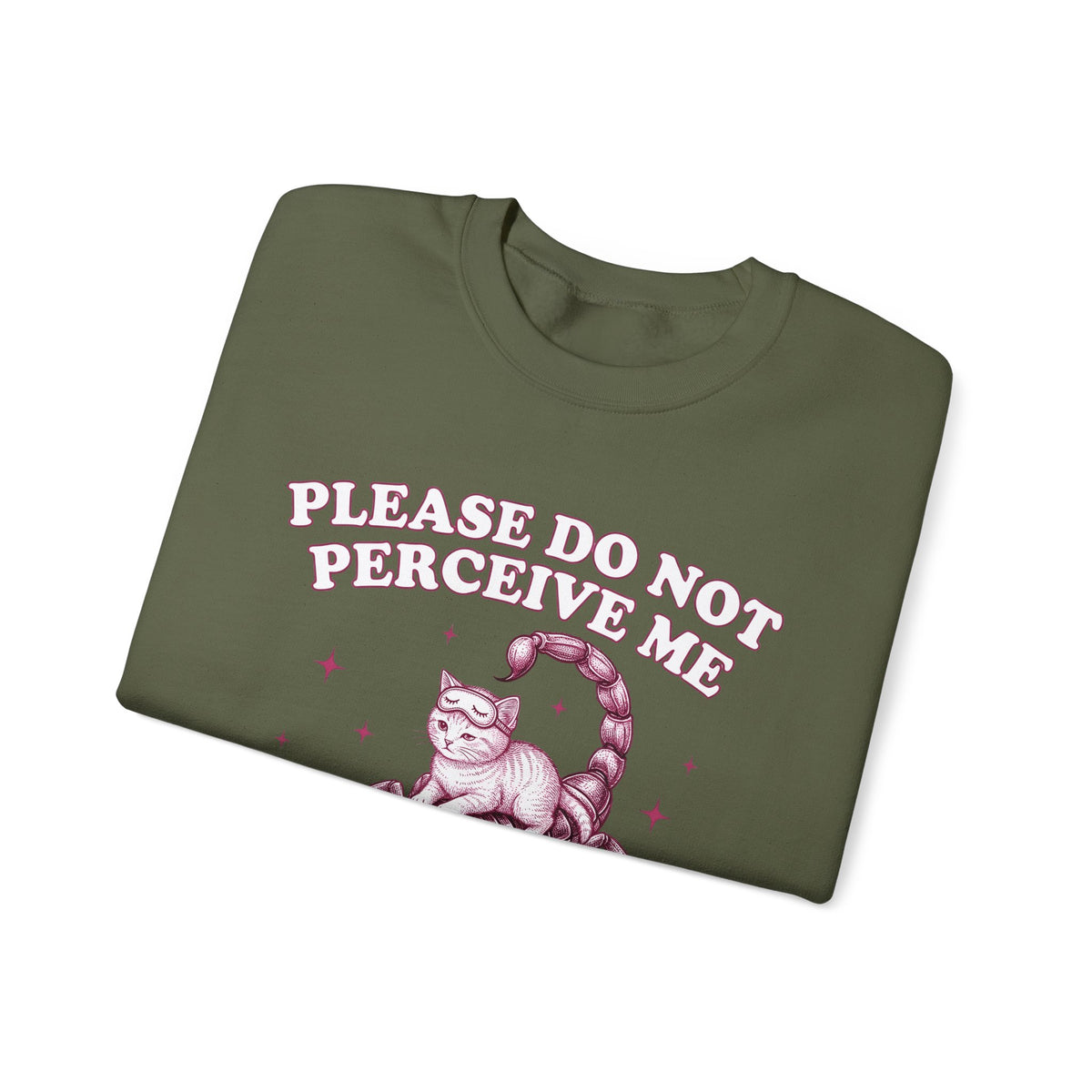Cat Scorpion Sweatshirt Cat Satire Gift Women Cartoon Sweatshirt Scorpion T-Sh