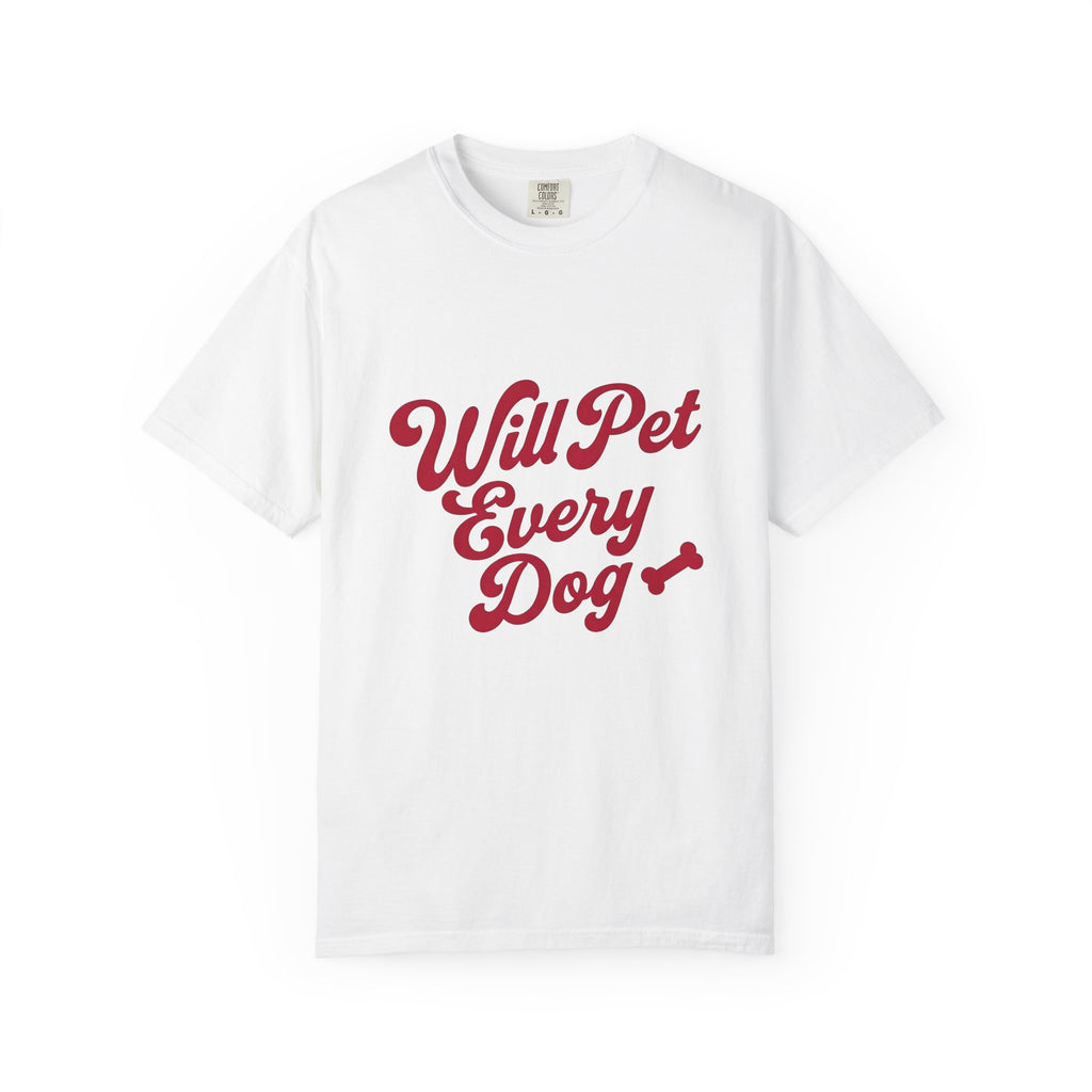 Puppy Phrase T-Shirt Dog Pets Gift Women Comic T-Shirt Puppy T-Shirt Dog Fan Cartoon T-Shirt Animal Graphic Old School Dog Bone T-Shirt