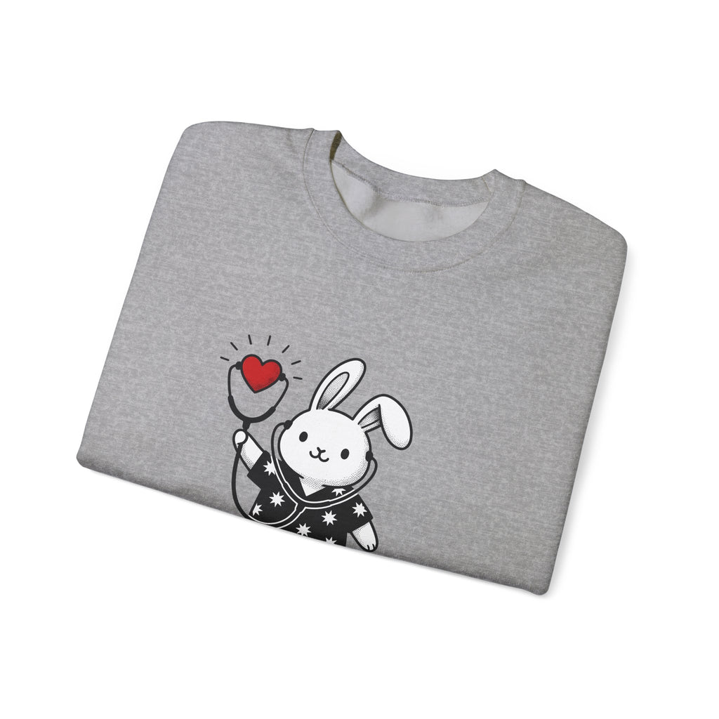Rabbit Doctor Sweatshirt Nurses Pet Gift Women Kawaii Sweatshirt Bunny Doctor Sweatshirt