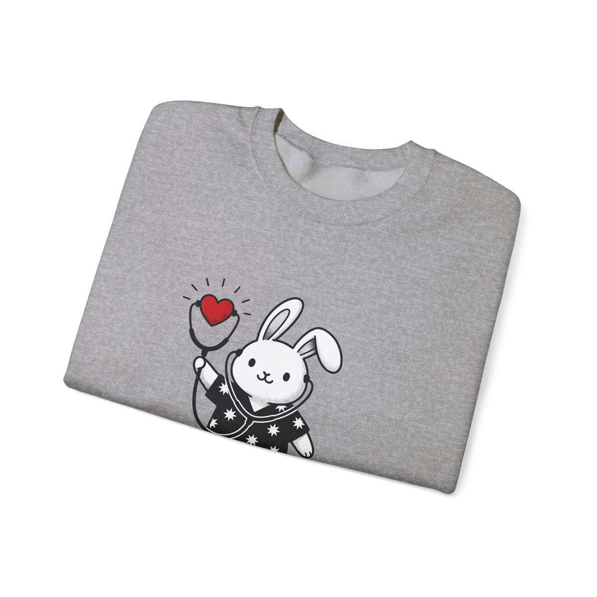 Rabbit Doctor Sweatshirt Nurses Pet Gift Women Kawaii Sweatshirt Bunny Doctor Sweatshirt