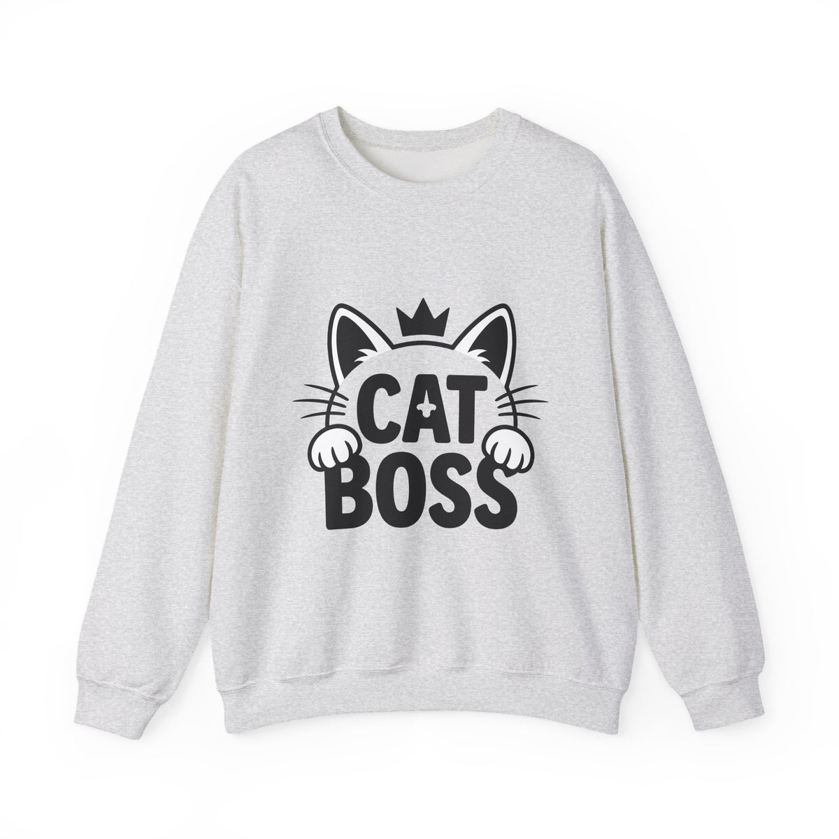 Cat Head Sweatshirt Cat Satire Gift Women Bright Graphic Sweatshirt Kitty Sweatshirt Cat Fan Feline Sweatshirt Parody Graphic Pared-Down Headpiece Sweatshirt