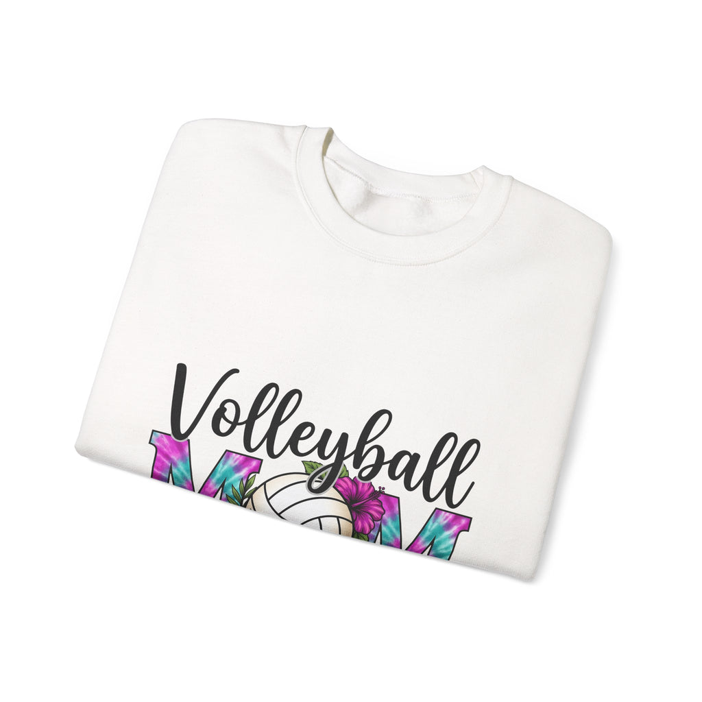 Volleyball Floral Sweatshirt Volleyball Mom Sports Gift Women Tie Dye Sweatshirt Volleyball Sweatshirt Volleyball Enthusiast Batik Sweatshirt Athletic Graphic