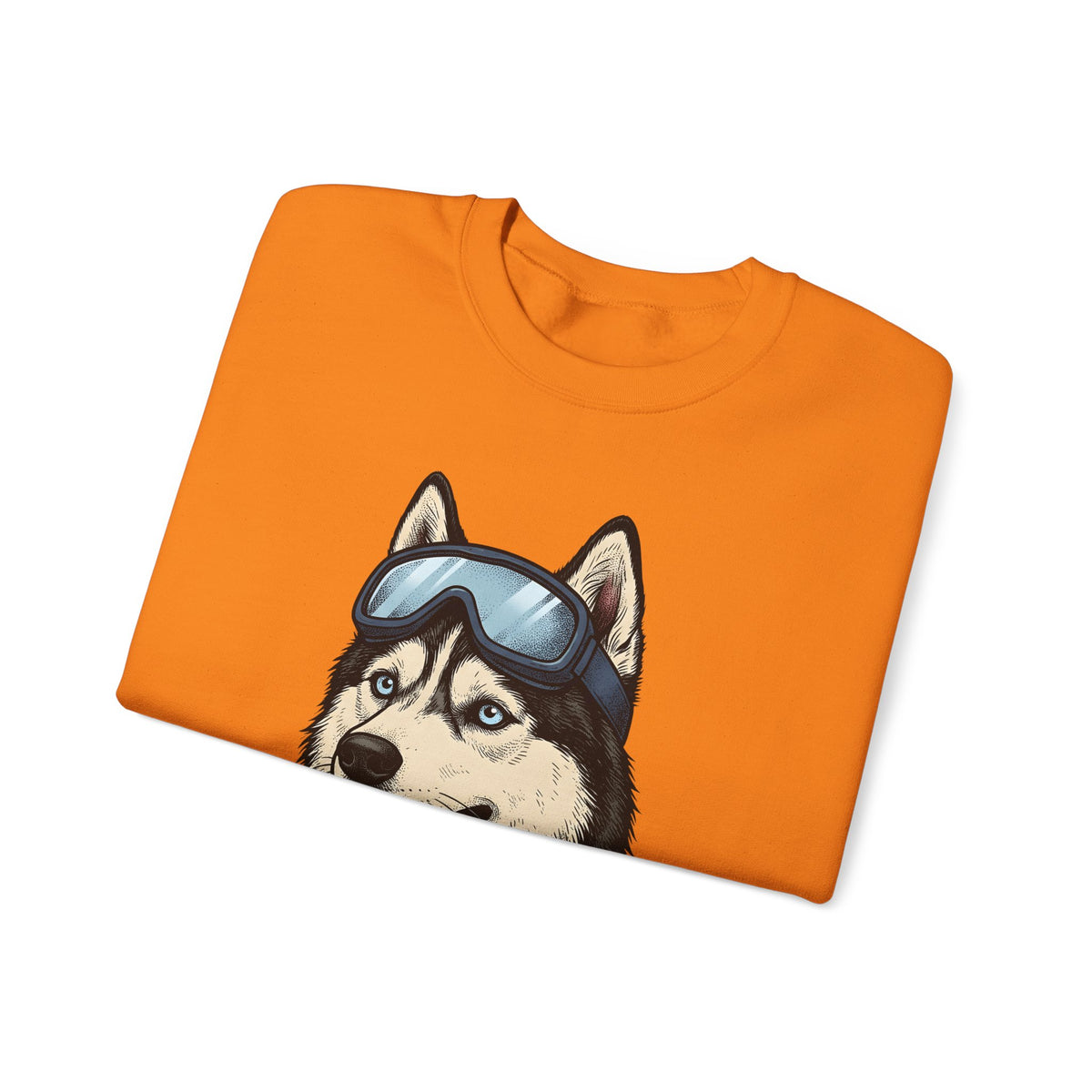 Husky Wolf Sweatshirt Dog Snow Gift Women Line Art Sweatshirt Wolfdog Sweatshirt Dog Fan Siberian Graphic Sweatshirt Hand Drawn Neckerchief Sweatshirt