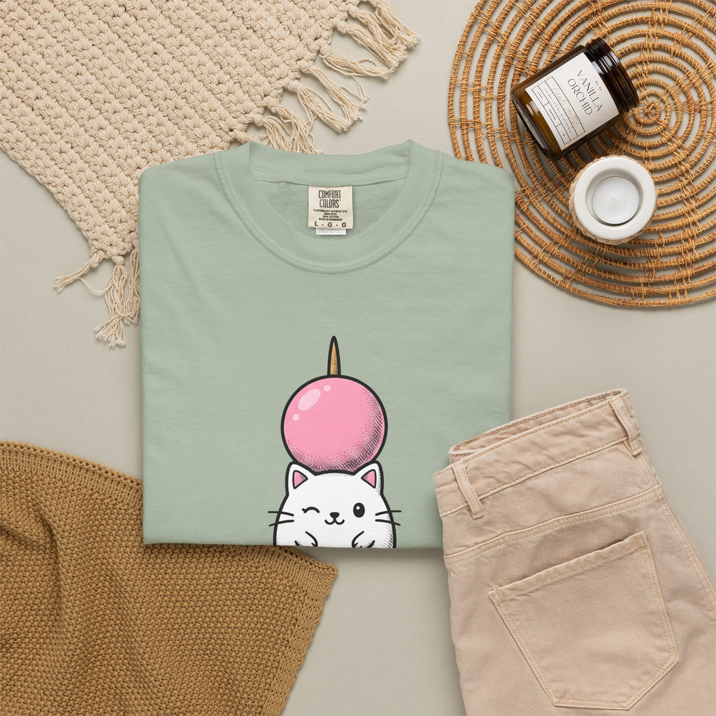 Feline Mochi Cat Snack Gift Adorable Cat Cat Fan Kitty Food Comic Sweet Candy T-Shirt