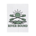 Crossed Canoe Paddles Blanket Kayaking Nature Gift Women Hand Drawn Blanket Paddles Blanket Kayaker Enthusiast Illustrated Design Outdoor Graphic