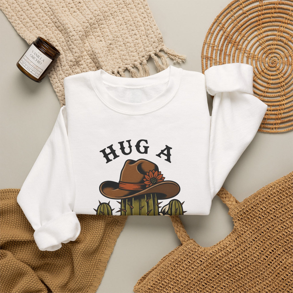Desert Cowboy Hat Sweatshirt Cowgirl Rural Gift Women Farmhouse Sweatshirt Cowboy Hat Sweatshirt Cowgirl Fan Rustic Graphic Sweatshirt Retro Kerchief Sweatshirt