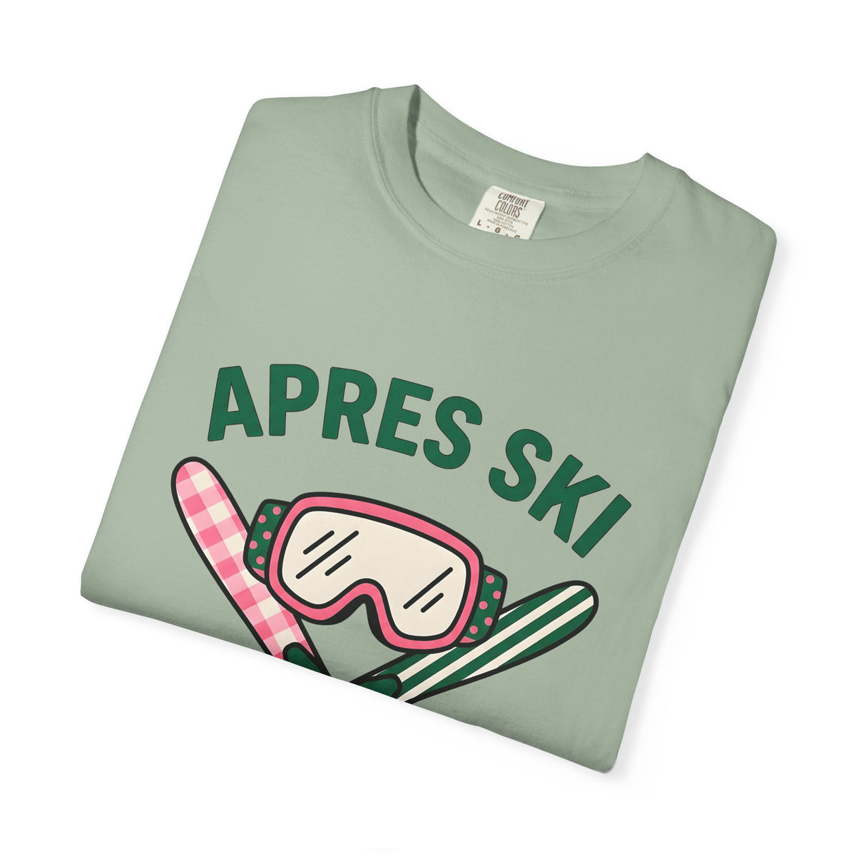 Ski Goggles T-Shirt Skiing Winter Gift Women Cartoon T-Shirt Snow Goggles T-Shirt Snowboarder Enthusiast Comic T-Shirt Frost Graphic Retro Crossed