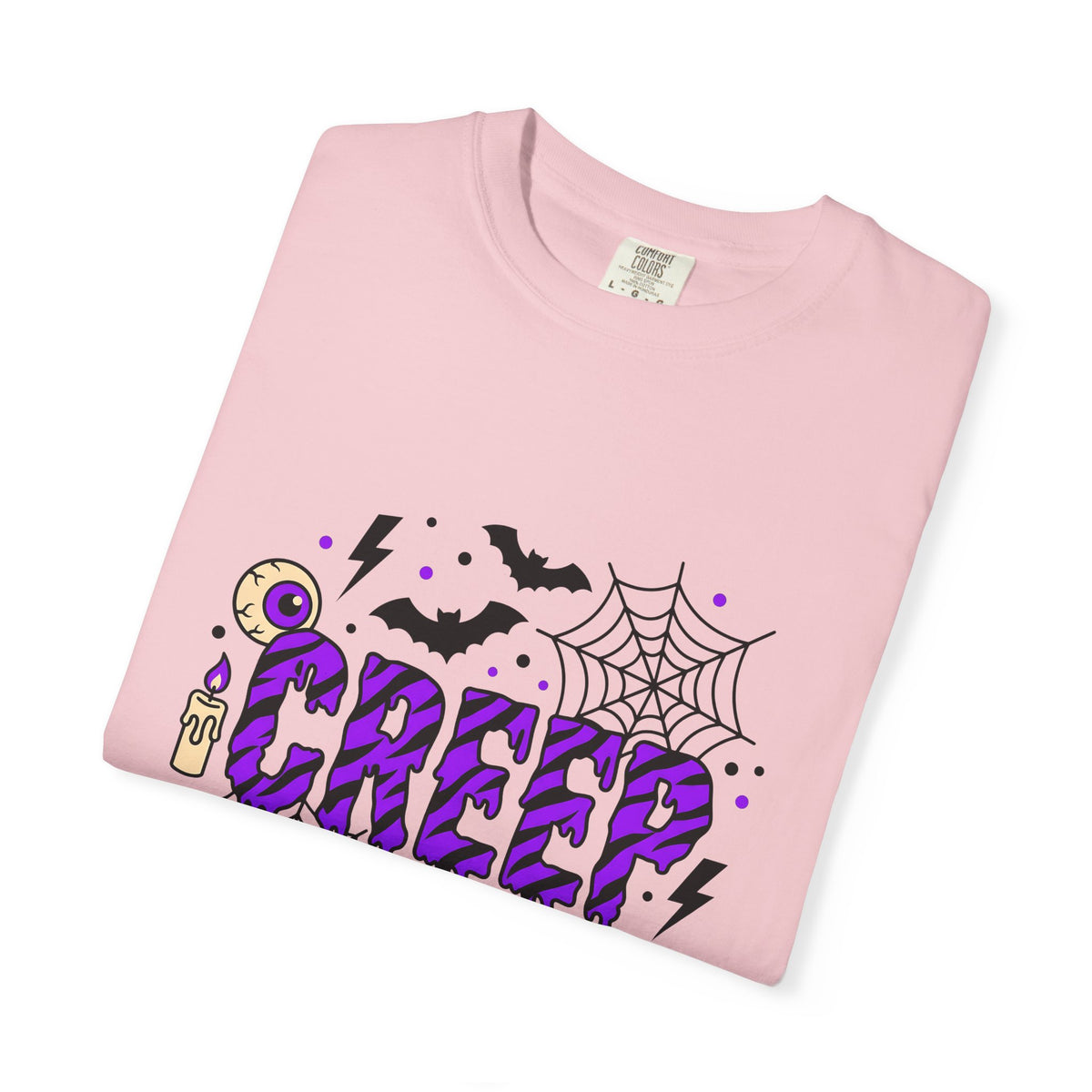 Bat Spider Webbing T-Shirt Halloween Occult Gift Women Haunted T-Shirt Spider Web T-Shirt Horror Fan Spooky T-Shirt Mystic