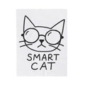 Feline Spectacles Blanket Cat Wildlife Gift Women Cartoon Blanket Cat Glasses Blanket Cat Fan Kitty Graphic Blanket Clean Cat Whiskers Blanket