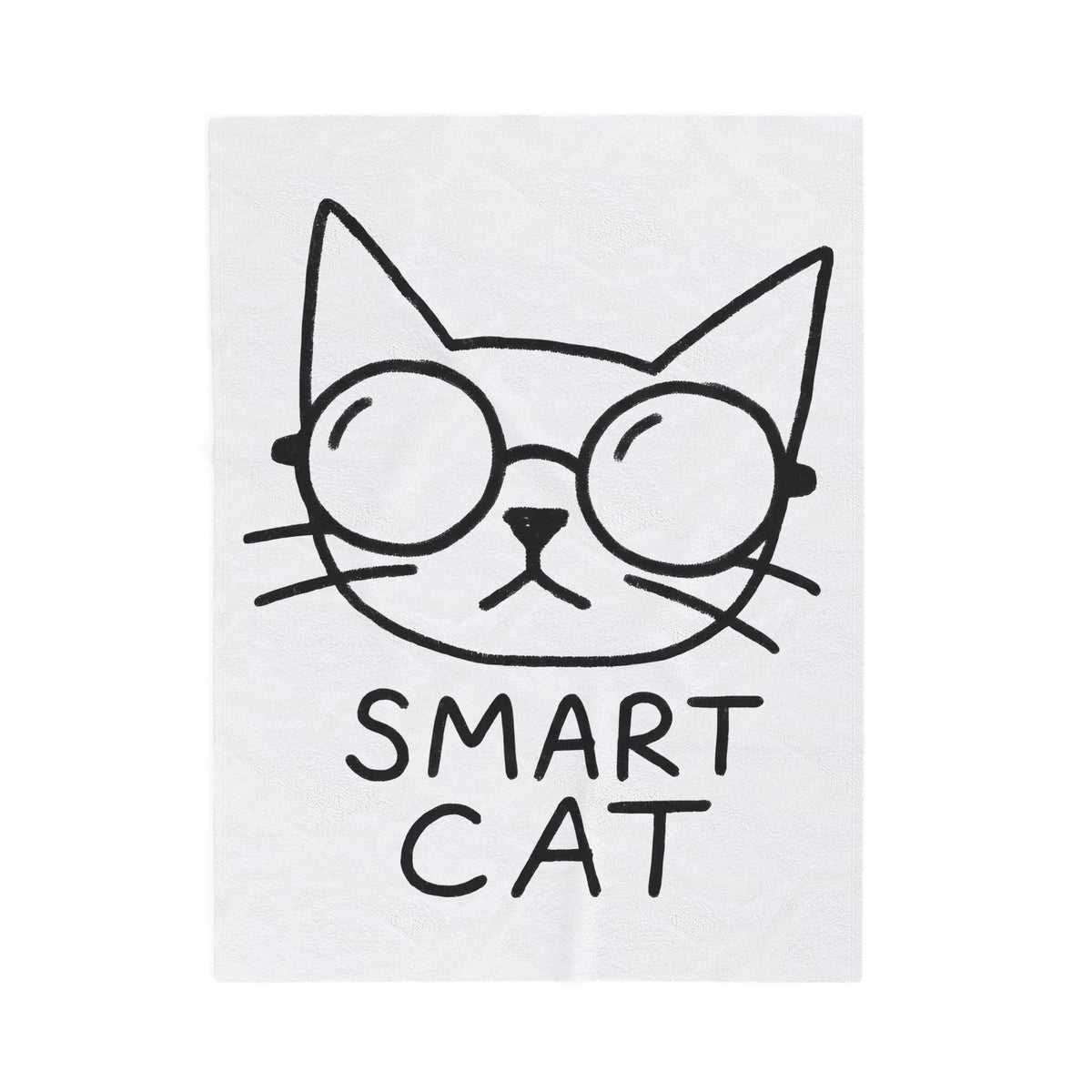 Feline Spectacles Blanket Cat Wildlife Gift Women Cartoon Blanket Cat Glasses Blanket Cat Fan Kitty Graphic Blanket Clean Cat Whiskers Blanket