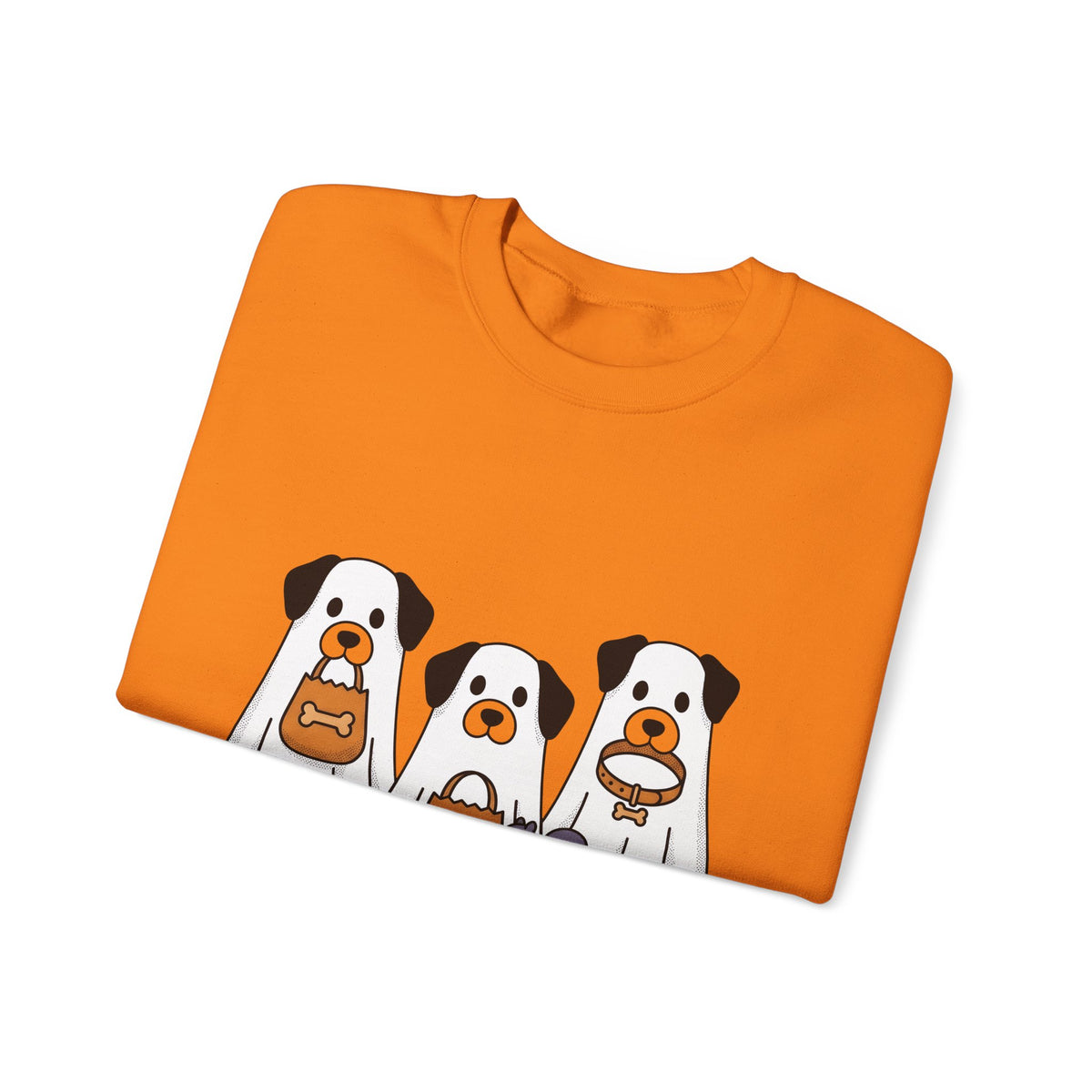 Phantom Puppies Halloween Pet Owner Gift Comic Ghost Dogs Spooky Fan Cartoon Dog Mom Sweatshirt